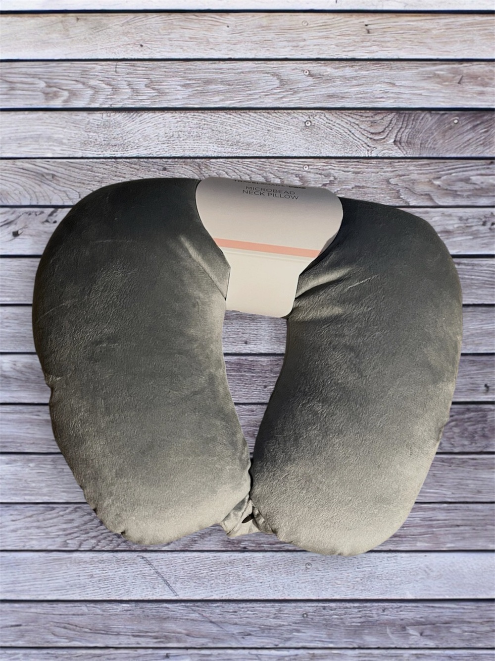 NEW TravelSmart by Conair Microbead Neck Pillow - charcoal